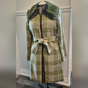 ABS Allen Schwartz Quilted Lined Coat L